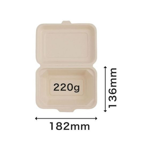 パックスタイル バガス容器 新BBランチ 180-130 50枚 FC362SH-00675728-イメージ5