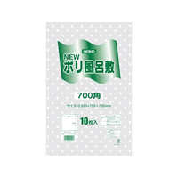 シモジマ ヘイコー Nポリ風呂敷 700角 透明 水玉 10枚 FC262PT-006685206