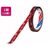 ニチバン セロテープ ストアテープ 15mm×35m 花ビラ 赤 10巻 FC959TG-ST-7