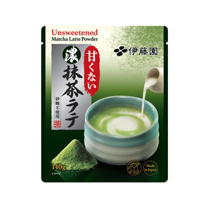 伊藤園 甘くない濃い抹茶ラテ 140g FCG424V-イメージ1