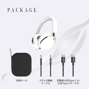 AVIOT オーバーイヤー型ヘッドフォン White WA-J1-WH-イメージ7