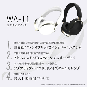 AVIOT オーバーイヤー型ヘッドフォン White WA-J1-WH-イメージ8