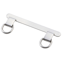 エレコム ステンレスストラップホールシート 2口タイプ シルバー P-STHD2SSV