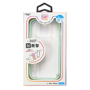 サンクレスト iPhone 13 Pro用衝撃吸収ケース IDRESS IJOY クリアグリーン I35RIJ02-イメージ1