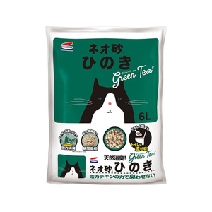 コーチョー ネオ砂 ひのき グリーンティー 6L FCK162E-イメージ1