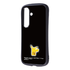 レイ・アウト Galaxy S26用 / ポケットモンスター / Puffull 衝撃吸収 バンパー ハイブリッドケース ピカチュウ_シルエット3 RC-PGS26CMD2B/PK75-イメージ1