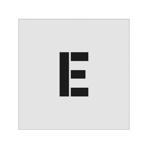アイマーク ステンシル E 文字サイズ100×65mm FC269JE-8186089-イメージ1