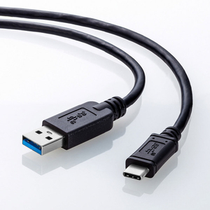 サンワサプライ USB3．1 Gen2 Type C-Aケーブル 0．5m ブラック KU31-CA05-イメージ2