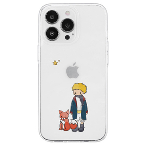 AKAN iPhone 14 Pro用ソフトクリアケース リトルプリンスとキツネ AK23536I14P-イメージ1