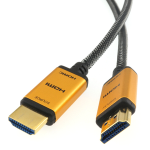 ホーリック 光ファイバー HDMIケーブル 15m メッシュタイプ ゴールド HH150-536GM-イメージ2