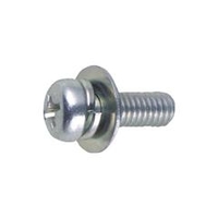 トラスコ中山 TRUSCO　ナベ頭組込ネジ　三価白P－3　サイズM4X10　73本入 B750-0410