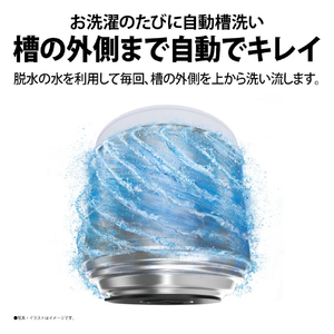 SHARP 6kg全自動洗濯機 ホワイト系 ES-GE6K-W-イメージ7
