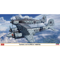 ハセガワ Ta154A-1 & Fw190A-8 “ミステル” 02537TA154A1FW190A8ﾐｽﾃﾙ