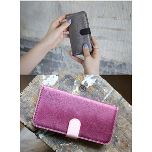 HANSMARE Galaxy S9+用CALF Diary ネイビーブルー HAN12537S9P-イメージ11