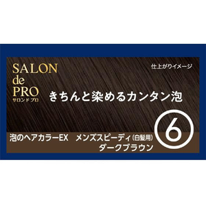 ダリヤ サロンドプロ 泡のヘアカラーEX メンズスピーディ 白髪用 6 FCE694M-イメージ2
