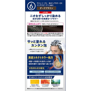 ダリヤ サロンドプロ 泡のヘアカラーEX メンズスピーディ 白髪用 6 FCE694M-イメージ3