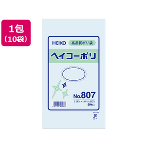 シモジマ ポリ袋 No.807 0.08×120×230mm 50枚×10袋 FCV3232-6627700-イメージ1