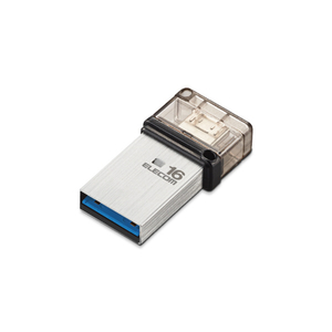 エレコム USB3.1(Gen1)対応OTGメモリ 16GB MF-SEU3016GSV-イメージ2