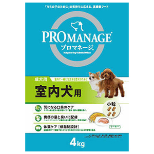 マースジャパンリミテッド プロマネージ 成犬用 室内犬用 4kg ﾌﾟﾛﾏﾈ-ｼﾞｾｲｹﾝｼﾂﾅｲ4KG-イメージ1