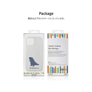 AKAN iPhone 14 Pro用ソフトクリアケース アロサウルス AK23538I14P-イメージ12