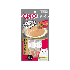 いなば CIAO ちゅーる かつお&本格かつお節 14g×4P FC007RK-イメージ1