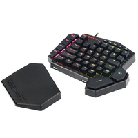 REDRAGON K585RGBTI RGB片手用メカニカルキーパッド DITI ブラック