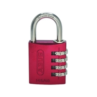 アバス ABUS/ナンバー可変式ステンレスシャックル南京錠 145IB-40 レッド FC893EU-4957661