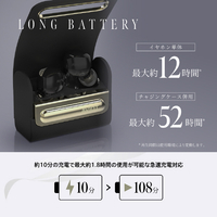 クリスマス最終値下げ❗️人気‼️AVIOT TE-J2(ブラック) 完全ワイヤレスイヤホン Black TE-J2-BK [ワイヤレス(左右分離