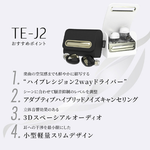 AVIOT 完全ワイヤレスイヤホン Black TE-J2-BK-イメージ8