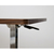 YAMAZEN レバー式昇降テーブル ウォルナットブラック KUT7040WLBK-イメージ9