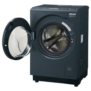 AQUA 10．0kg ドラム式洗濯乾燥機(左開き) まっ直ぐドラム サファイアブラック AQW-DM10B-L(K)-イメージ2