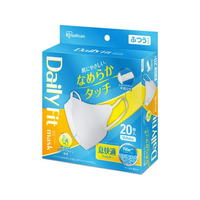 アイリスオーヤマ DAILYFITMASK ふつう 20枚 ホワイト FCJ398K-RN-DH20SW