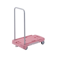 トラスコ中山 TRUSCO 樹脂台車こまわり君 省音G車輪  桃 樹脂ストッパー FC681HY-8186978