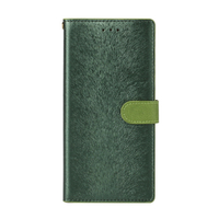 HANSMARE Galaxy S9+用CALF Diary フォレストグリーン HAN12539S9P