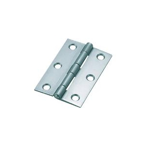 トラスコ中山 TRUSCO　スチール製厚口蝶番　生地仕上げ　全長76mm 888-76N-イメージ1