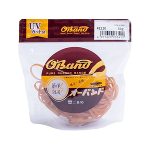 共和 輪ゴム オーバンド 透明袋 #1210 アメ 50g FC948SZ-GTA-N-089-イメージ1