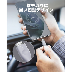 VOLTME シリコン 充電ケーブル USB-C&USB-A 60W グレー C2129-イメージ6