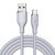 VOLTME シリコン 充電ケーブル USB-C&USB-A 60W グレー C2129-イメージ1