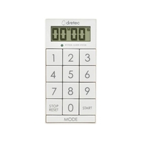dretec/デジタルタイマー「スリムキューブ」 ホワイト T-617WT FCD020C-4689472