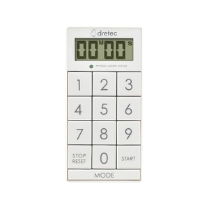 dretec/デジタルタイマー「スリムキューブ」 ホワイト T-617WT FCD020C-4689472-イメージ1
