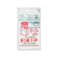ジャパックス 容量表示 手付きポリ袋 10L～15L 20枚 FCE299S-HJN14