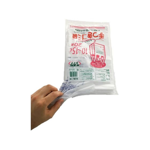 ジャパックス 容量表示 手付きポリ袋 10L～15L 20枚 FCE299S-HJN14-イメージ2