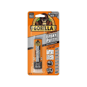 呉工業 強力多用途接着パテ ゴリラ エポキシパテ 80g グレー FC851NW-NO.1781-イメージ1