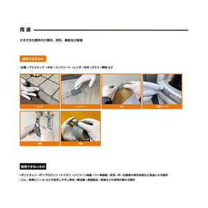呉工業 強力多用途接着パテ ゴリラ エポキシパテ 80g グレー FC851NW-NO.1781-イメージ3