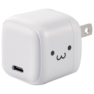 エレコム USB Power Delivery 20W AC充電器(C×1) しろちゃん(ホワイト×ブラック) MPA-ACCP7320WF エレコム USB Power Delivery 20W AC充電器(C×1) しろちゃん(ホワイト×ブラック) MPA-ACCP7320WF