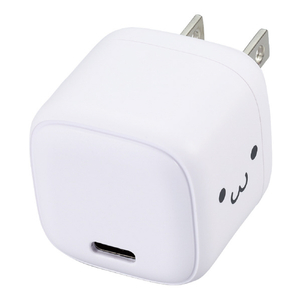 エレコム USB Power Delivery 20W AC充電器(C×1) しろちゃん(ホワイト×ブラック) MPA-ACCP7320WF-イメージ2