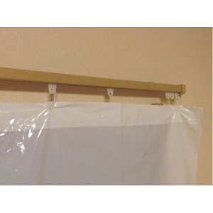 日大工業 ワニ印/日除けカーテン ポリエチレン製 乳白 2m×1.95m 10枚 FC588GS-7584601-イメージ4