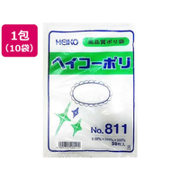シモジマ ポリ袋 No.811 0.08×200×300mm 50枚×10パック FCV3235-6628100
