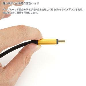 ホーリック 光ファイバー HDMIケーブル 30m ゴールド HH300-540GP-イメージ8