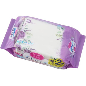 レック こころ想い 流せるおしりふき 大判 40枚×2P FCF496V-イメージ1